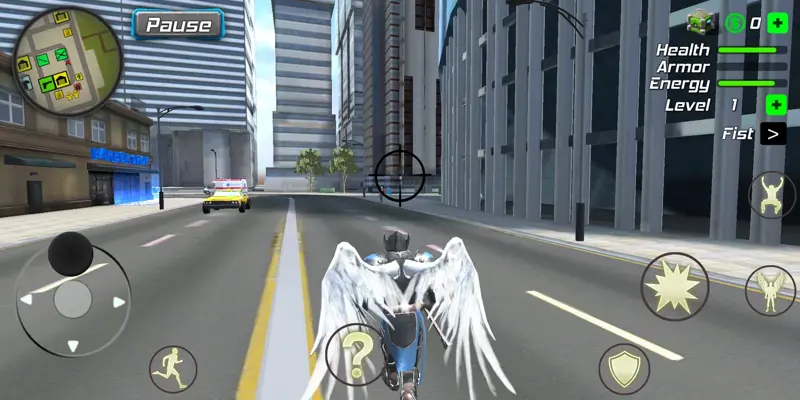 Crime Angel Superhero - Vegas Air Strike android App screenshot 12