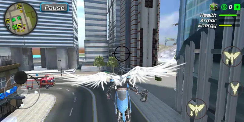 Crime Angel Superhero - Vegas Air Strike android App screenshot 13