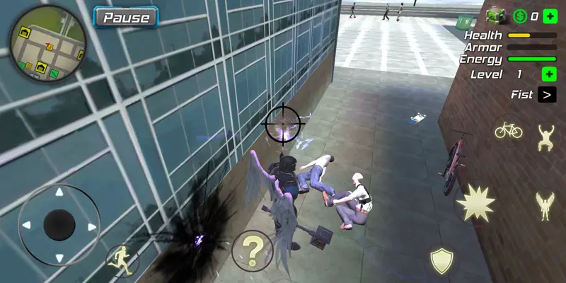 Crime Angel Superhero - Vegas Air Strike android App screenshot 5